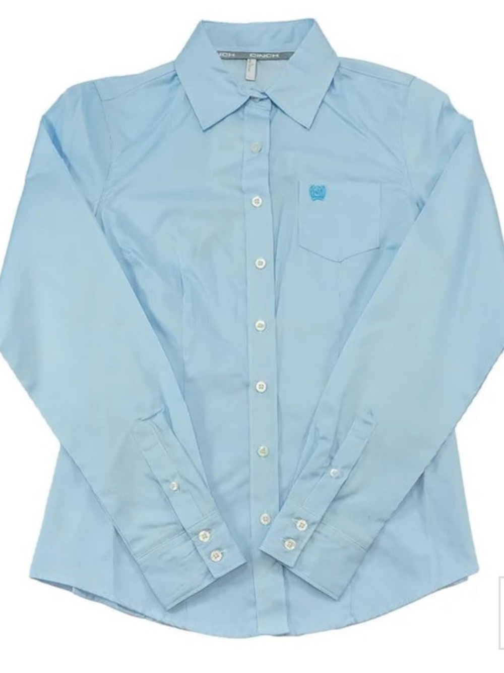 Cinch Light Blue Men’s Button-Down Dress Shirt